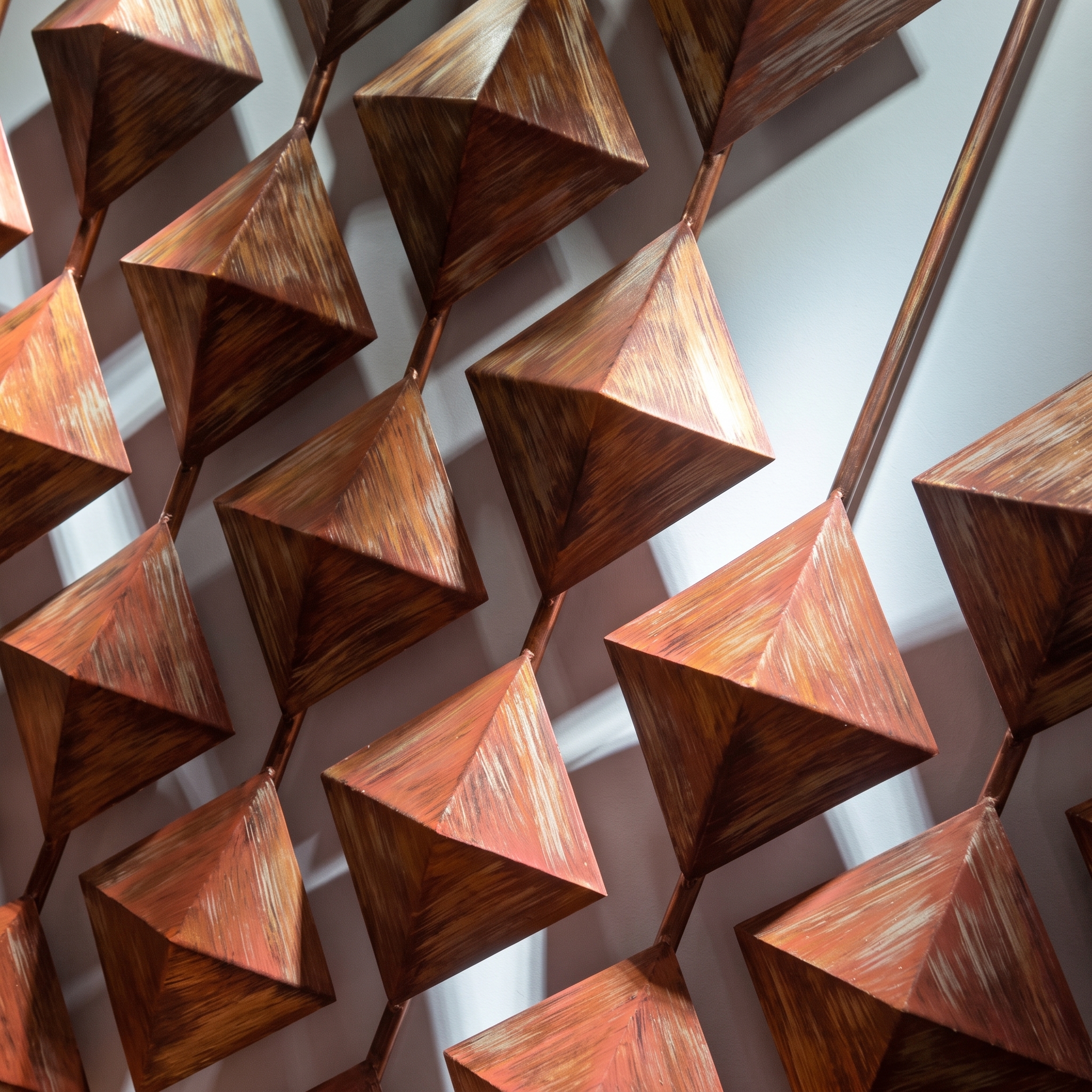 3D Metal Geometric Wall Sculpture - Darioscustom