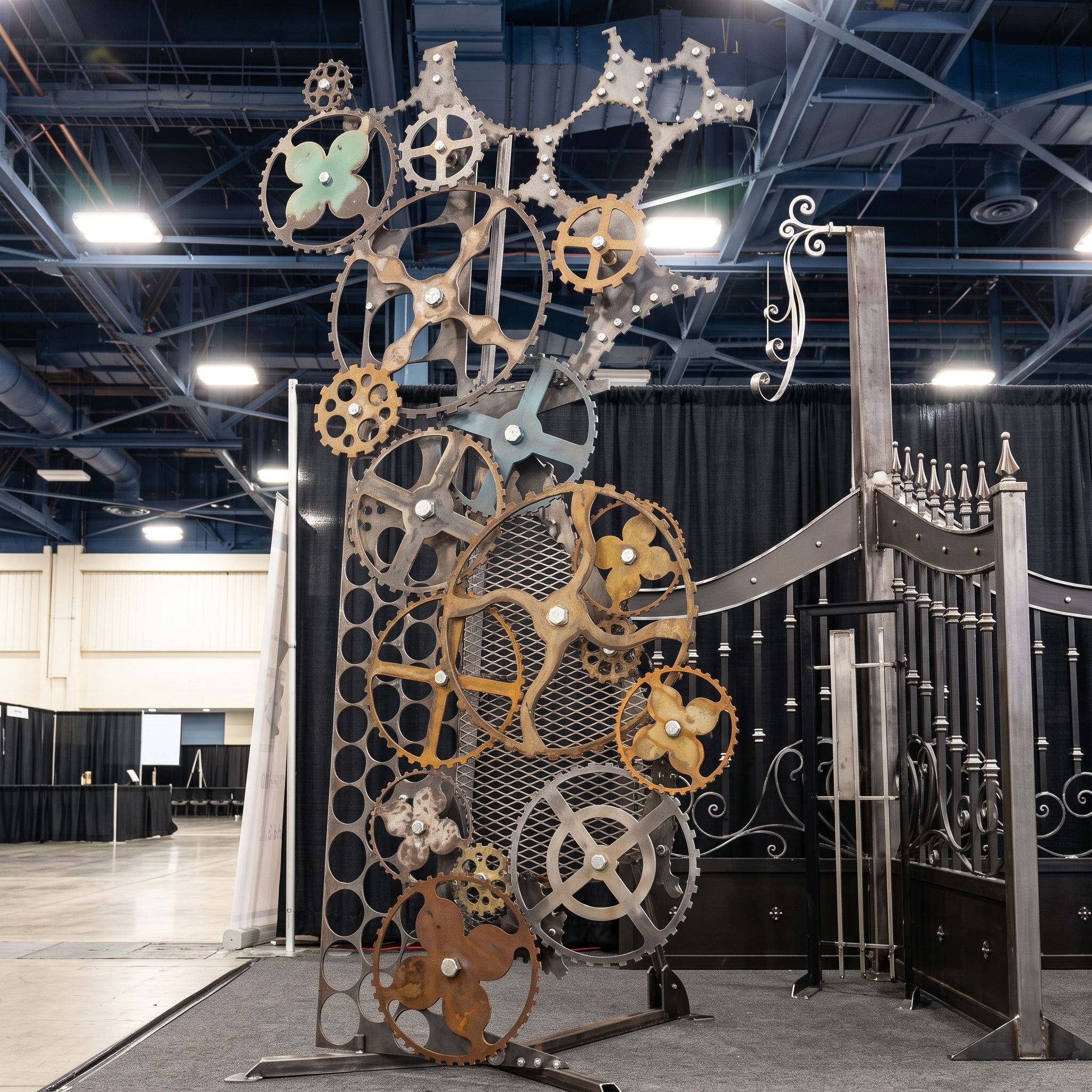 Escultura Industrial de Engranajes Metálicos — Darioscustom