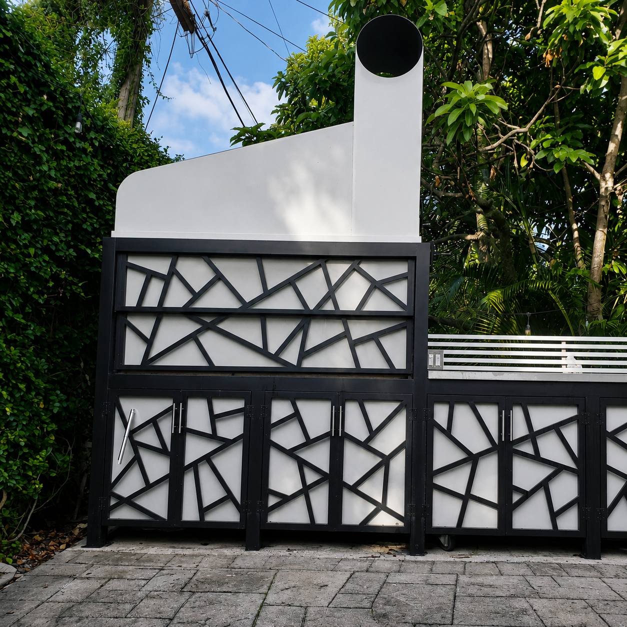 Gabinetes Modernos de Aluminio para Cocina Exterior — Darioscustom