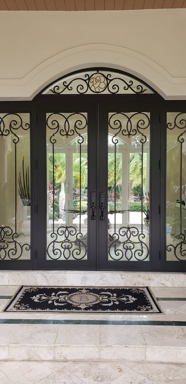 Ornate Aluminum French Doors — Vista 1