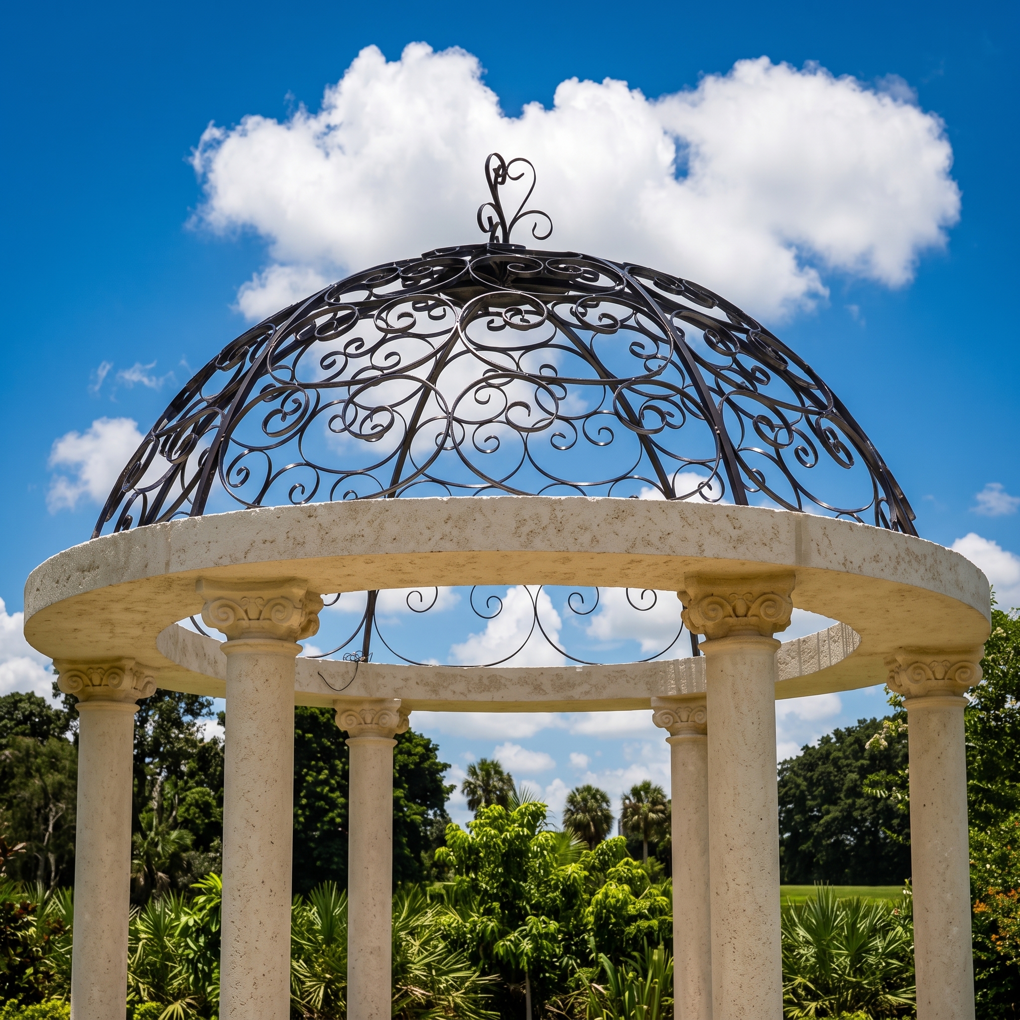 Cúpula de Gazebo de Hierro Forjado — Vista 1